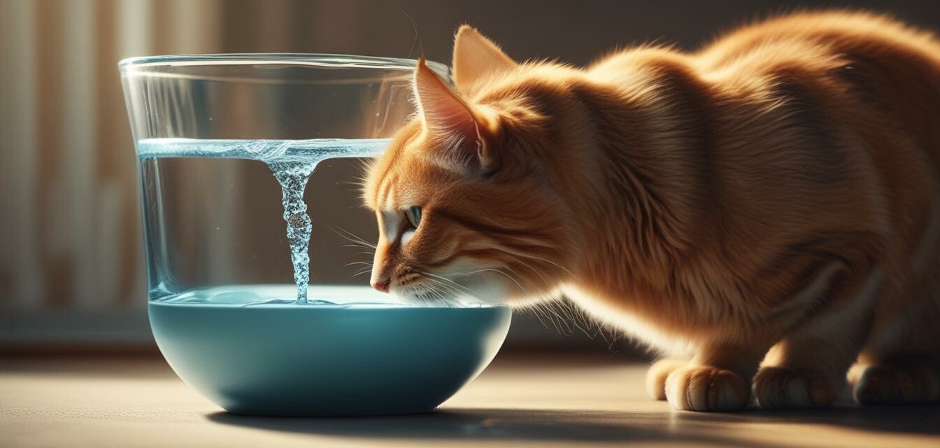 Cat Drinking Water