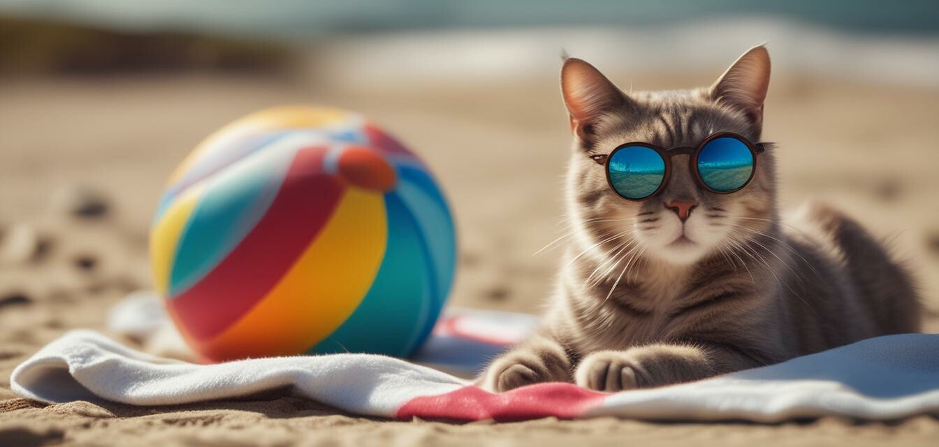 Cat on Beach