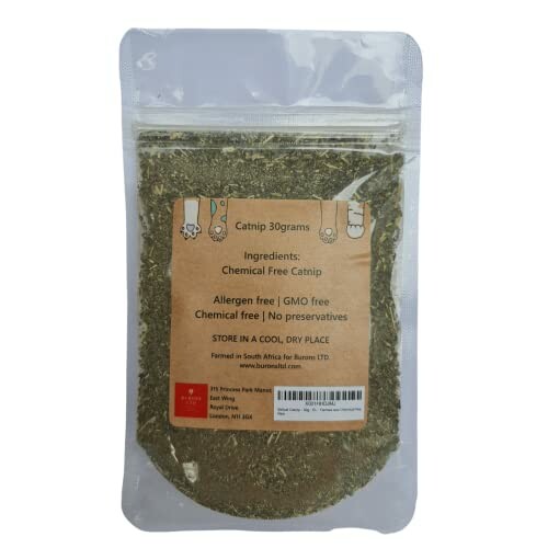 Package of chemical-free catnip, 30 grams