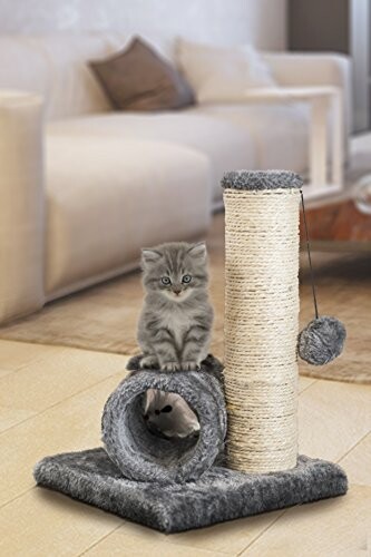 Small Cat Kitten Sisal Scratch Post Toy